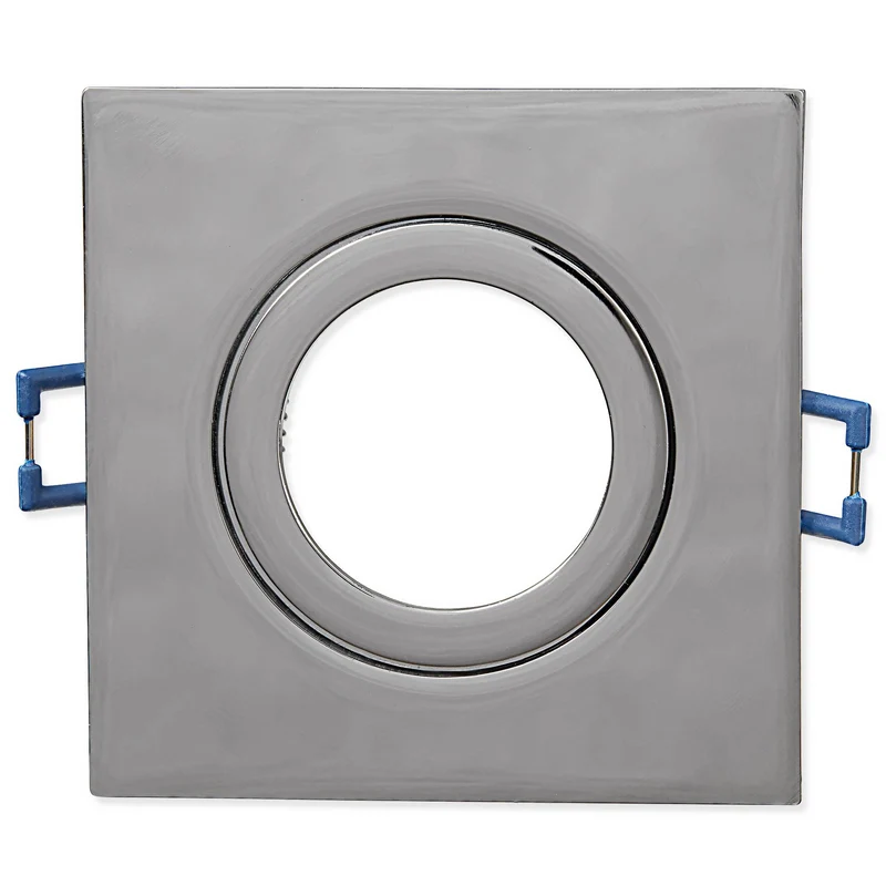 LED Einbaustrahler eckig IP44 3-6,5W Chrom dimmbar Bad Badezimmer Deckenstrahler