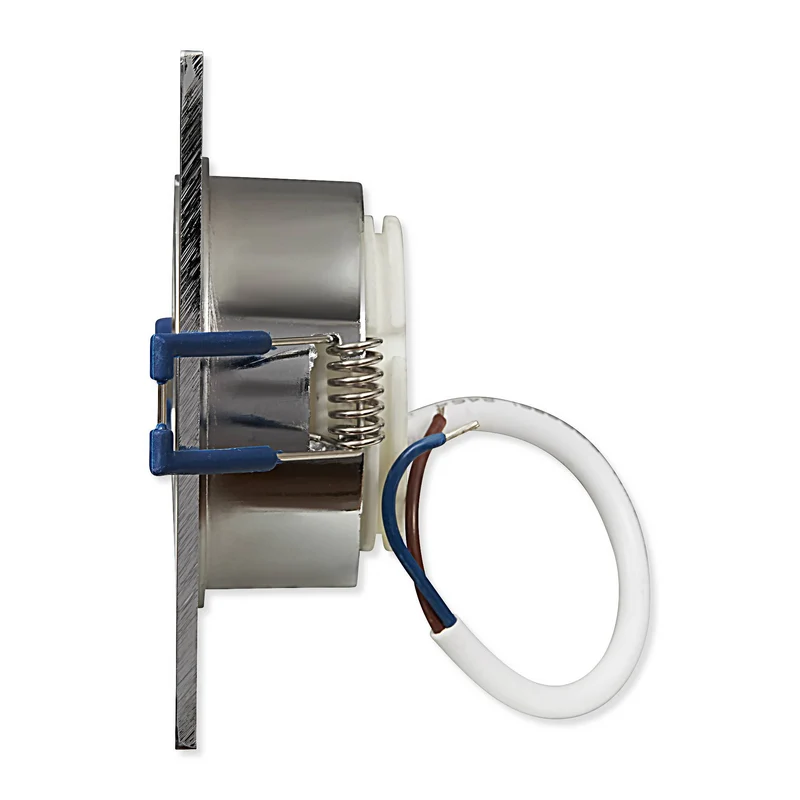 LED Einbaustrahler eckig IP44 3-6,5W Chrom dimmbar Bad Badezimmer Deckenstrahler