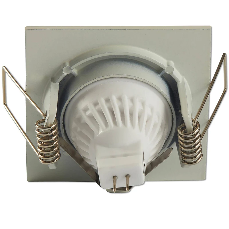 LED Einbaustrahler flach weiß eckig MR11 Einbau-Leuchte Deckenlampe 12V 55mm
