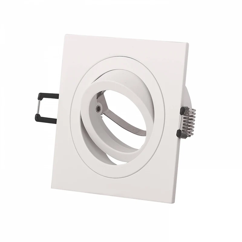 LED Einbaustrahler eckig weiß 1-9W 230V GU10 Einbau-Spot Lampe 80mm Panel