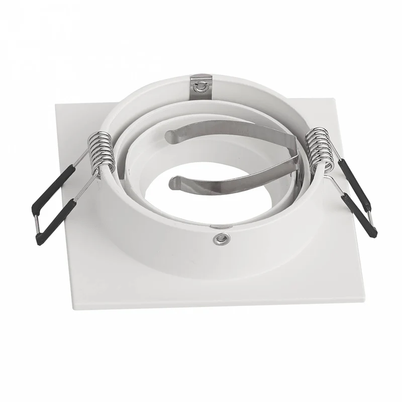 LED Einbaustrahler eckig weiß 1-9W 230V GU10 Einbau-Spot Lampe 80mm Panel