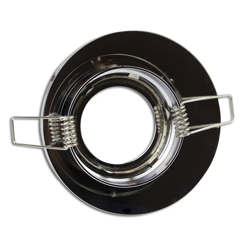Design Einbaurahmen GU10 MR16 rund eckig weiß chrom Gehäuse Einbauleuchte Ø70mm
