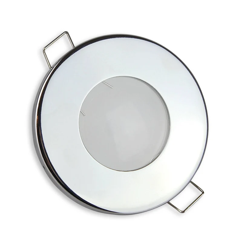 Einbaurahmen GU10 MR16 IP44 Bad Badezimmer flach rund 55mm Rahmen Einbaustrahler