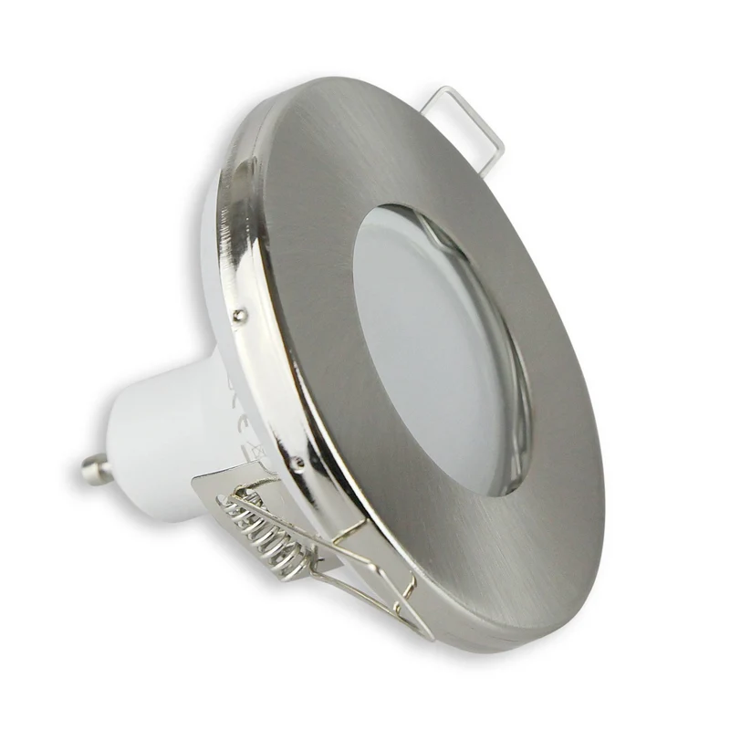 Einbaurahmen GU10 MR16 IP44 Bad Badezimmer flach rund 55mm Rahmen Einbaustrahler