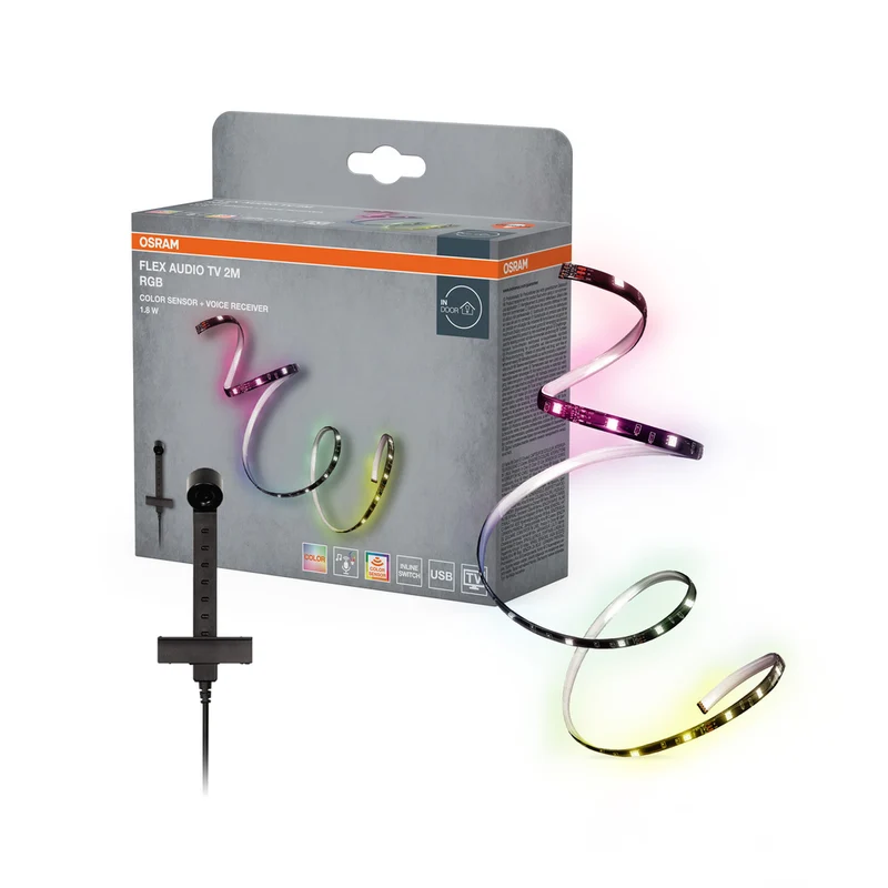 OSRAM FLEX AUDIOTV 2M RGB LED-Streifen, weiß, 3,7W, 50lm