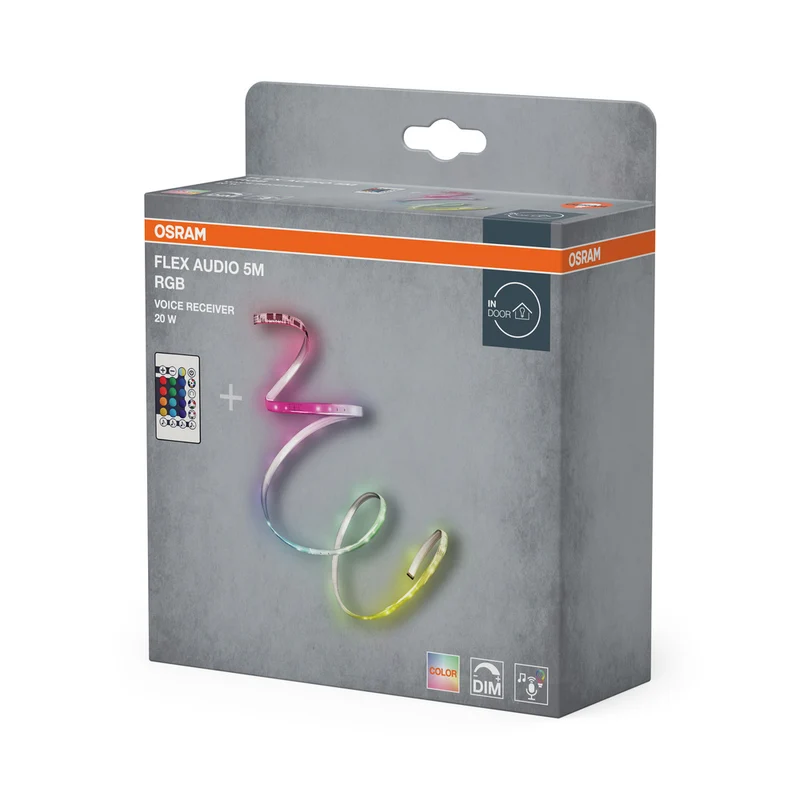 OSRAM FLEX AUDIO 5M LED-Streifen VR RC, weiß, 21W, 320lm