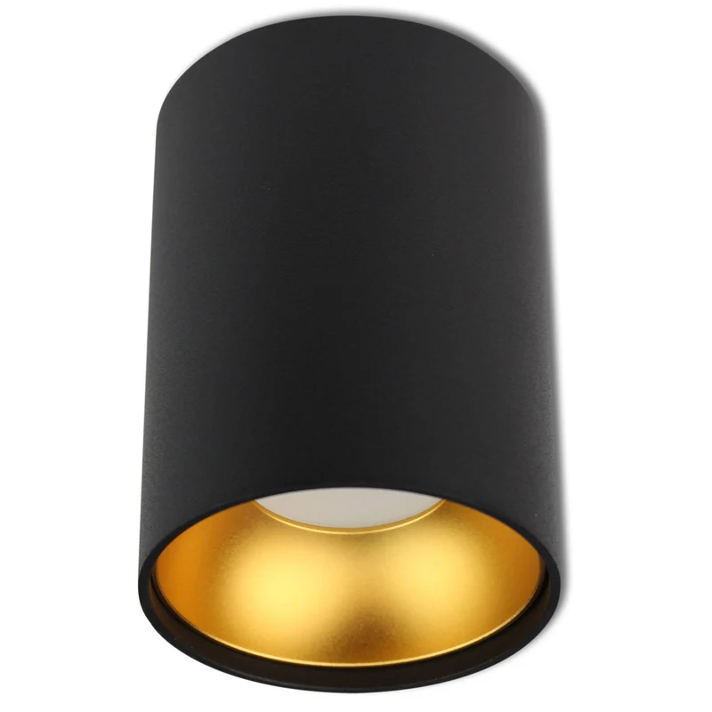 LED Aufbauleuchte 1-9 Watt GU10 230V Aluminium weiß schwarz gold rund