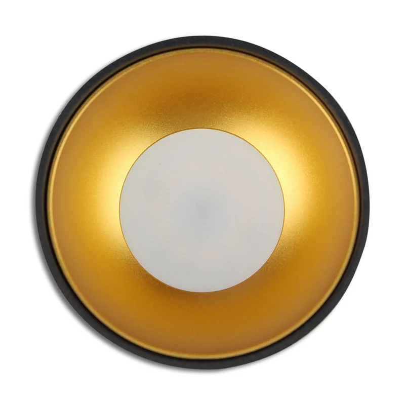 LED Aufbauleuchte 1-9 Watt GU10 230V Aluminium weiß schwarz gold rund