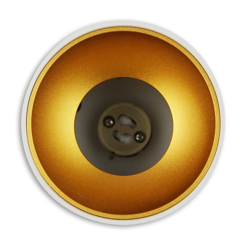 LED Aufbauleuchte 1-9 Watt GU10 230V Aluminium weiß schwarz gold rund