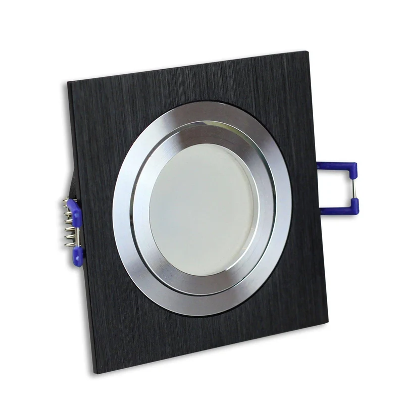 LED Einbaustrahler GU10 1-9 Watt rund eckig 230 Volt Spot Deckenstrahler 80mm