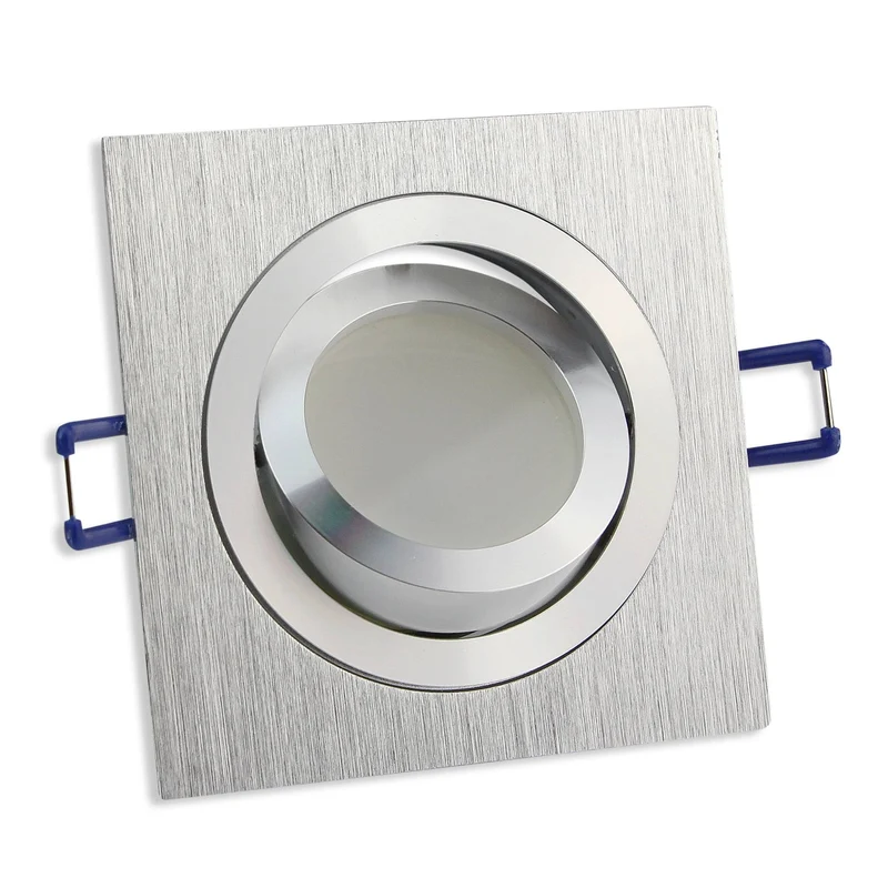 LED Einbaustrahler GU10 1-9 Watt rund eckig 230 Volt Spot Deckenstrahler 80mm