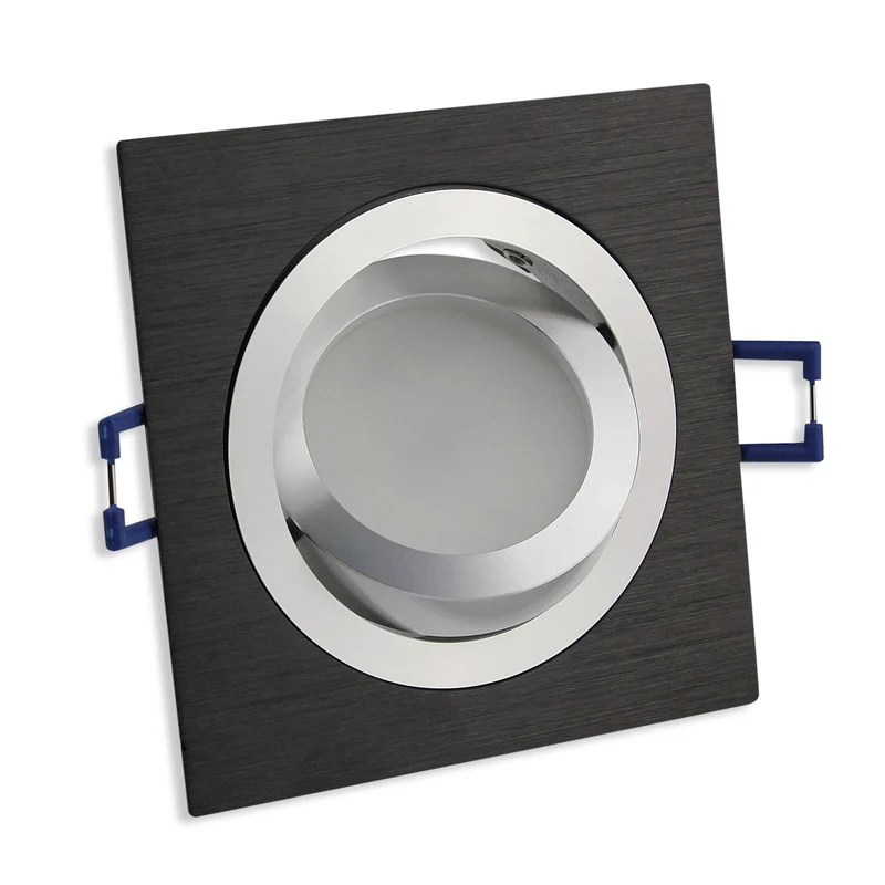 LED Einbaustrahler GU10 1-9 Watt rund eckig 230 Volt Spot Deckenstrahler 80mm