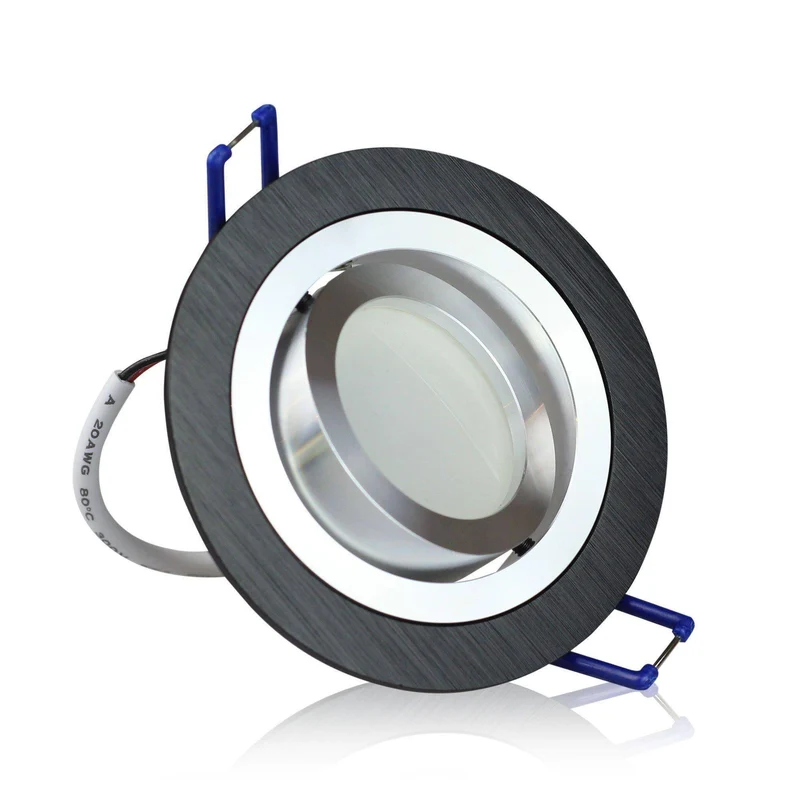 LED Einbaustrahler GU10 1-9 Watt rund eckig 230 Volt Spot Deckenstrahler 80mm