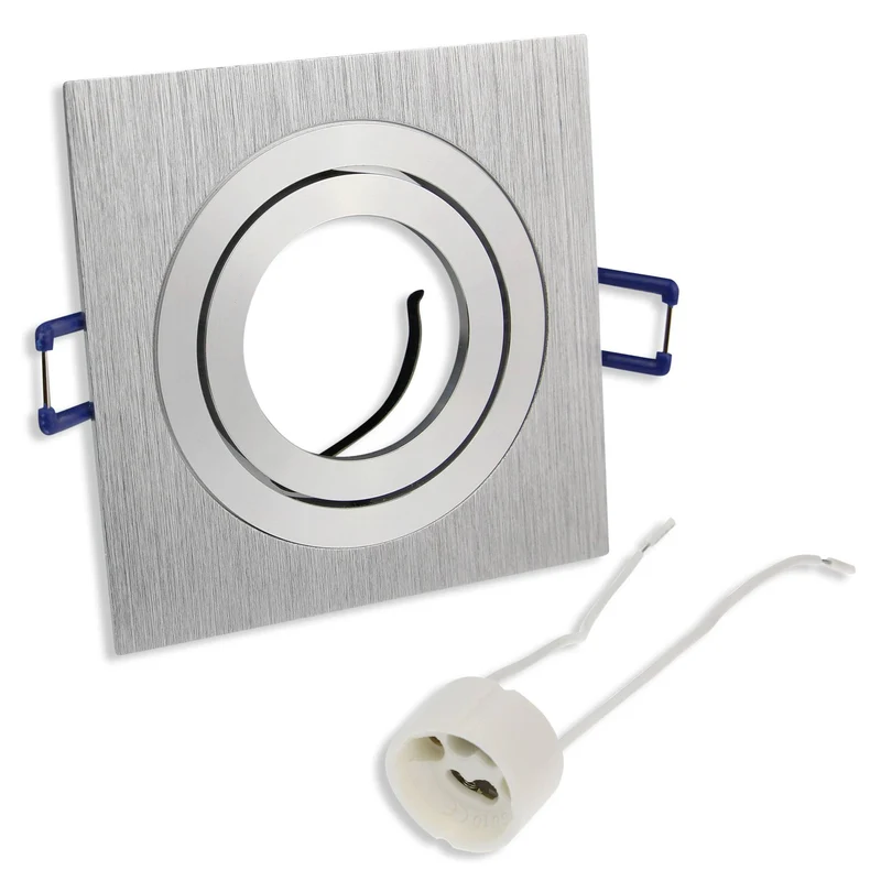 LED Einbaustrahler GU10 1-9 Watt rund eckig 230 Volt Spot Deckenstrahler 80mm
