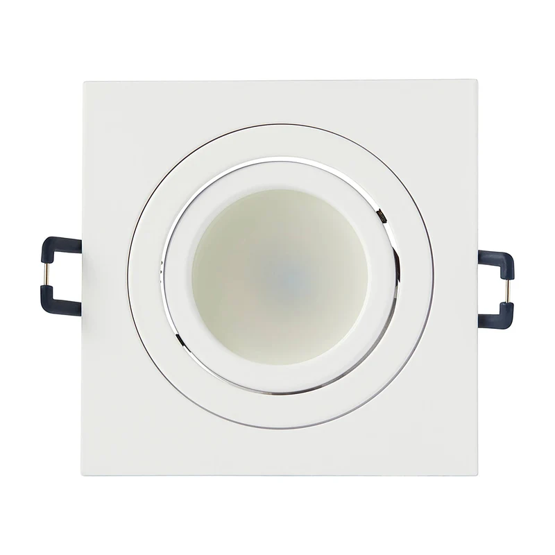 LED Einbaustrahler eckig schwenkbar 230V GU10 1-9W Spot Leuchte 75-85mm