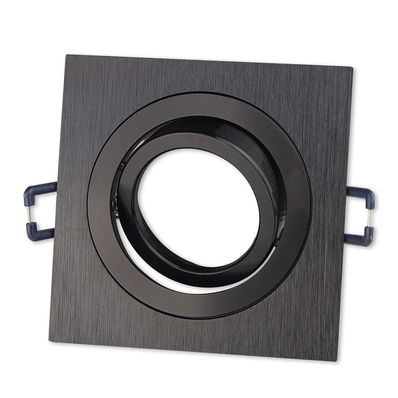 LED Einbaustrahler eckig schwenkbar 230V GU10 1-9W Spot Leuchte 75-85mm