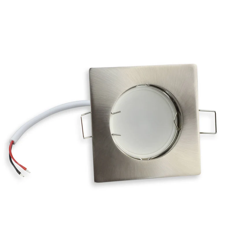 Einbaurahmen GU10 MR16 eckig rund Rahmen 60mm Einbauleuchte Spot LED Halogen