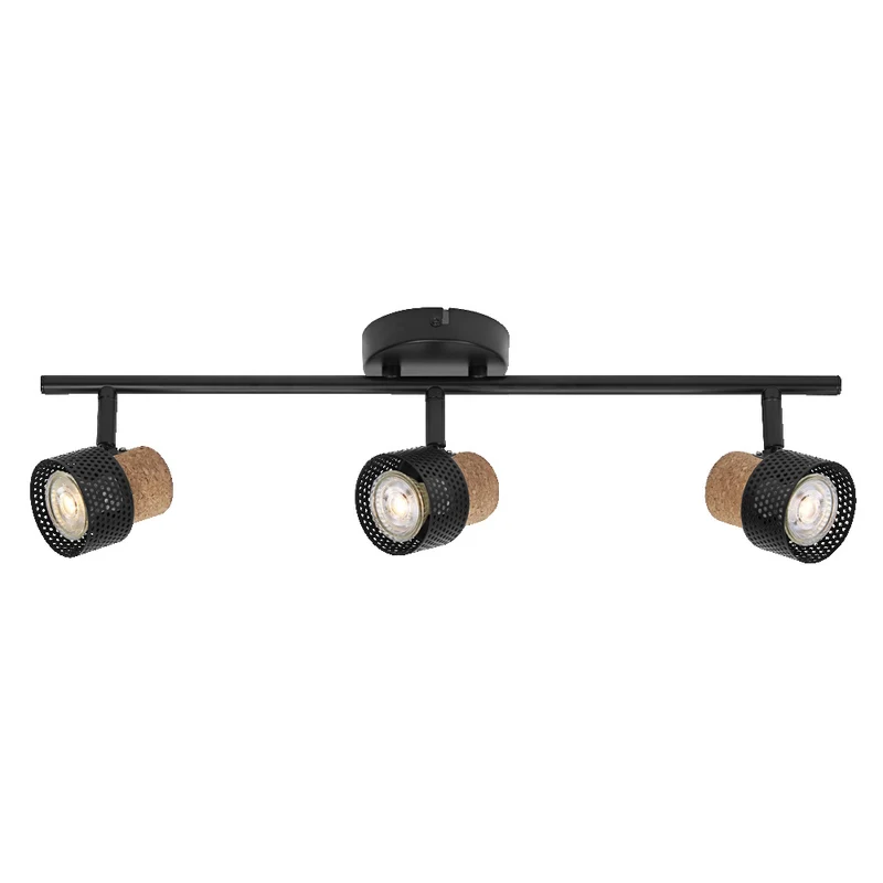 OSRAM DECOR SPOT CORK Deckenleuchte, 3 x 3,4W, 690lm, schwarz