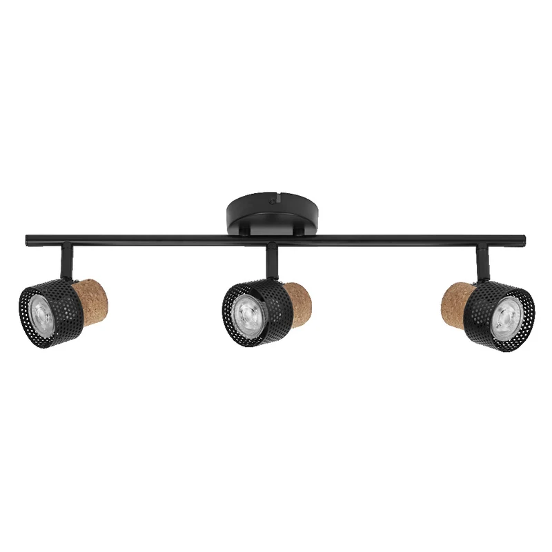 OSRAM DECOR SPOT CORK Deckenleuchte, 3 x 3,4W, 690lm, schwarz