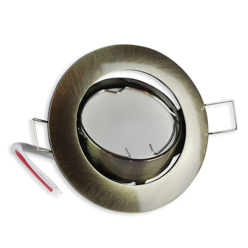 Einbaurahmen schwenkbar rund Rahmen Einbauleuchte 75mm Spot GU10 MR16 LED Halogen