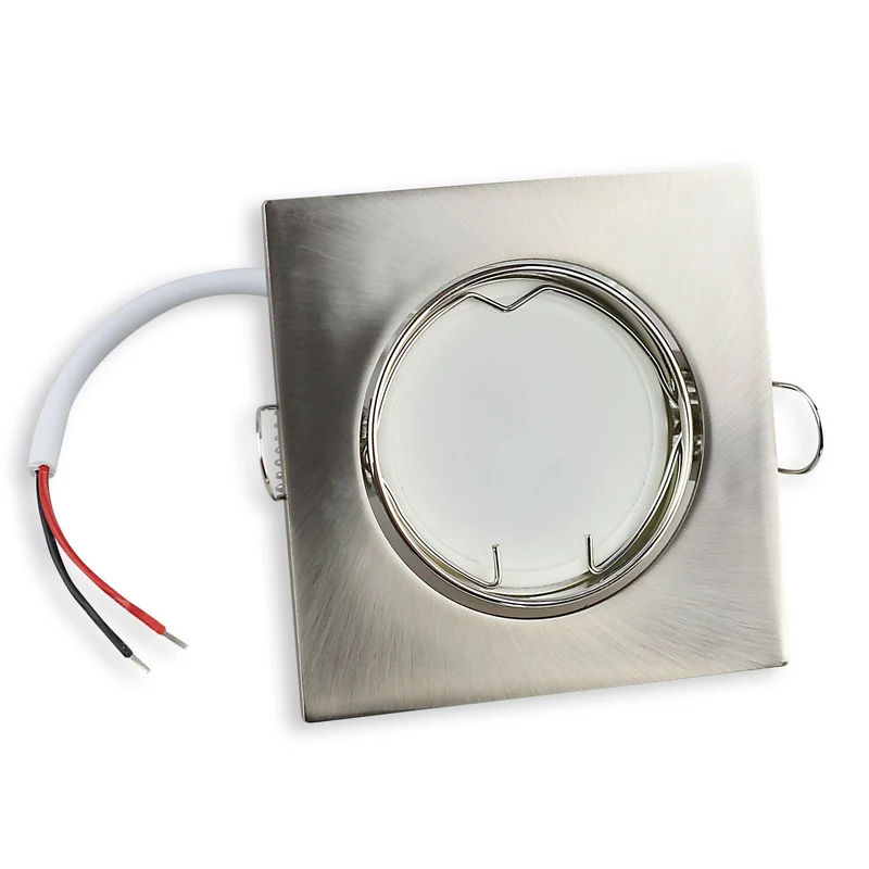 Einbaurahmen schwenkbar eckig Rahmen Einbauleuchte 75mm Spot GU10 MR16 LED