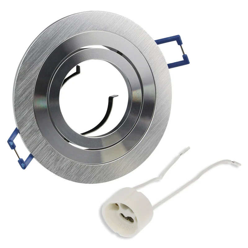 Einbaurahmen GU10 MR16 schwenkbar silber schwarz Rahmen Einbauleuchte Spot LED