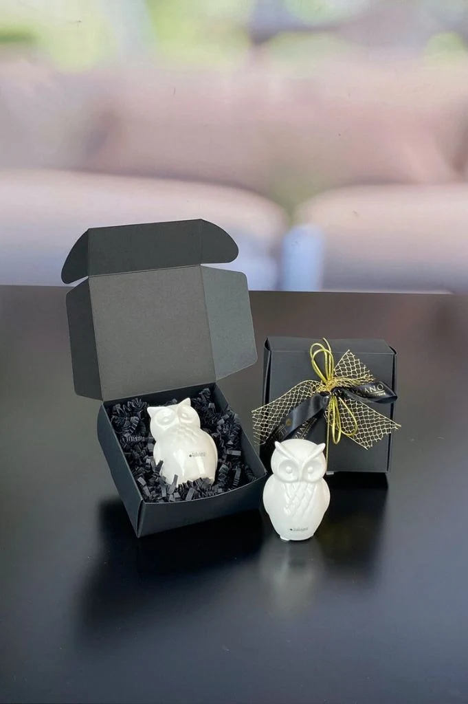 Geschenkbox S mit Deko Eule Aurelia
