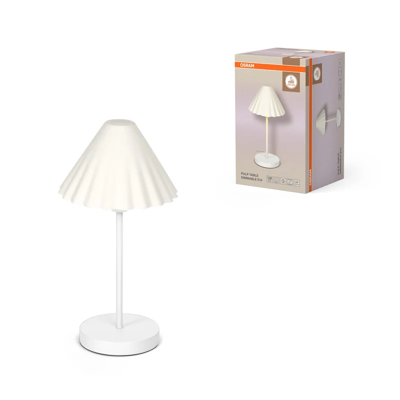OSRAM DECOR Tischleuchte Decor Pulp weiß, E14, dimmbar