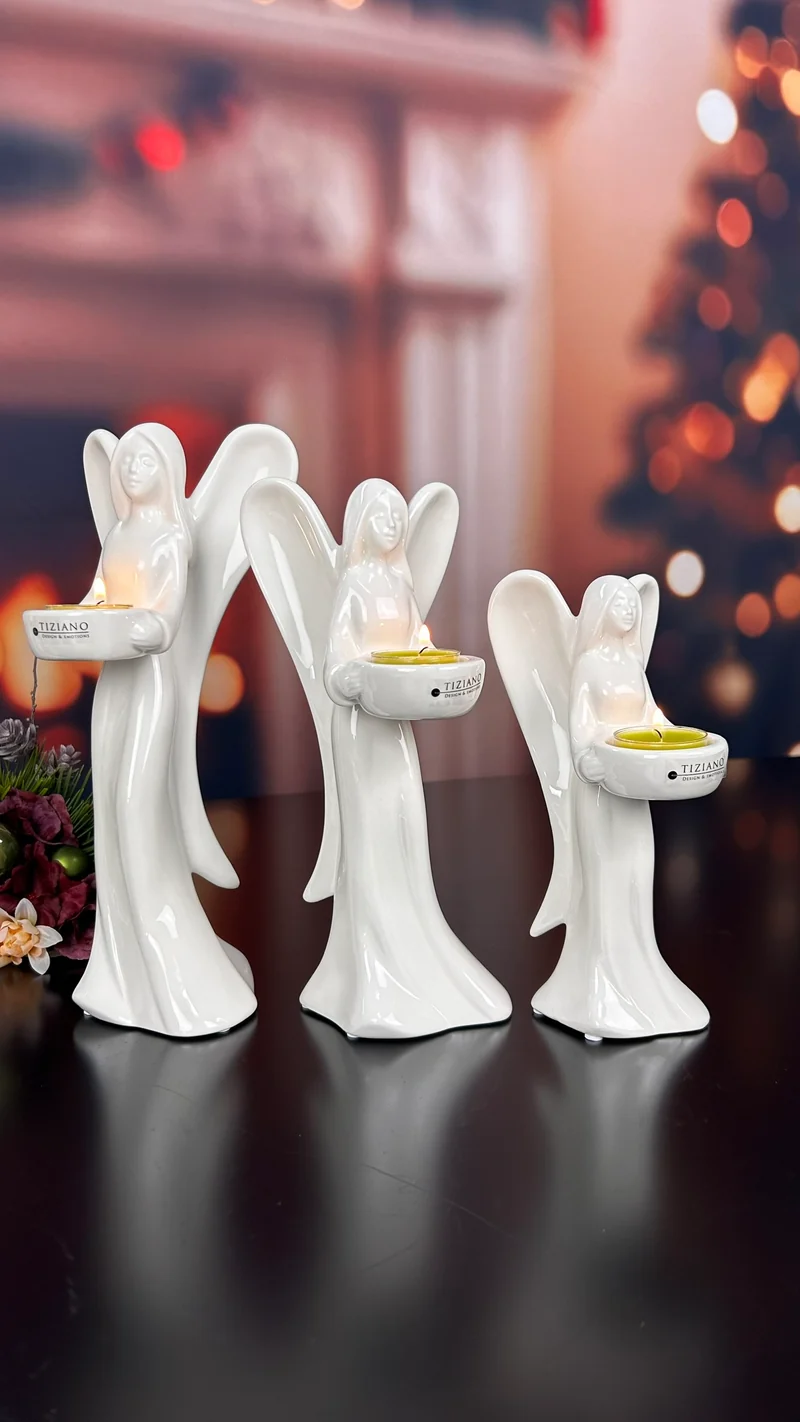 Deko Engel Victoria creme-weiß
