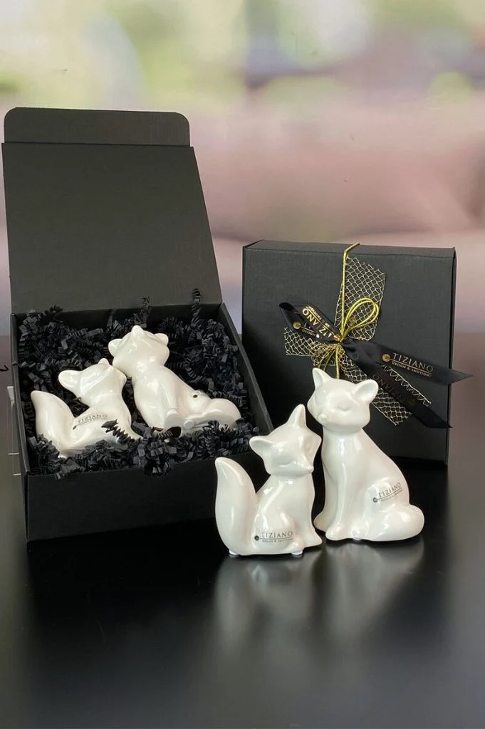 Geschenkbox M mit Deko Fuchs Roxy