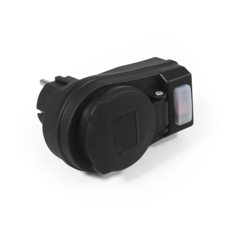 Zwischenstecker mit Schalter, IP44 - für Außen