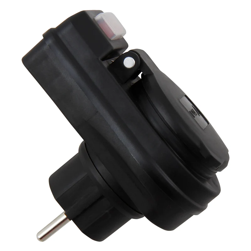 Steckdosenadapter mit Schalter, 230V/3500W, IP44 - für Außen