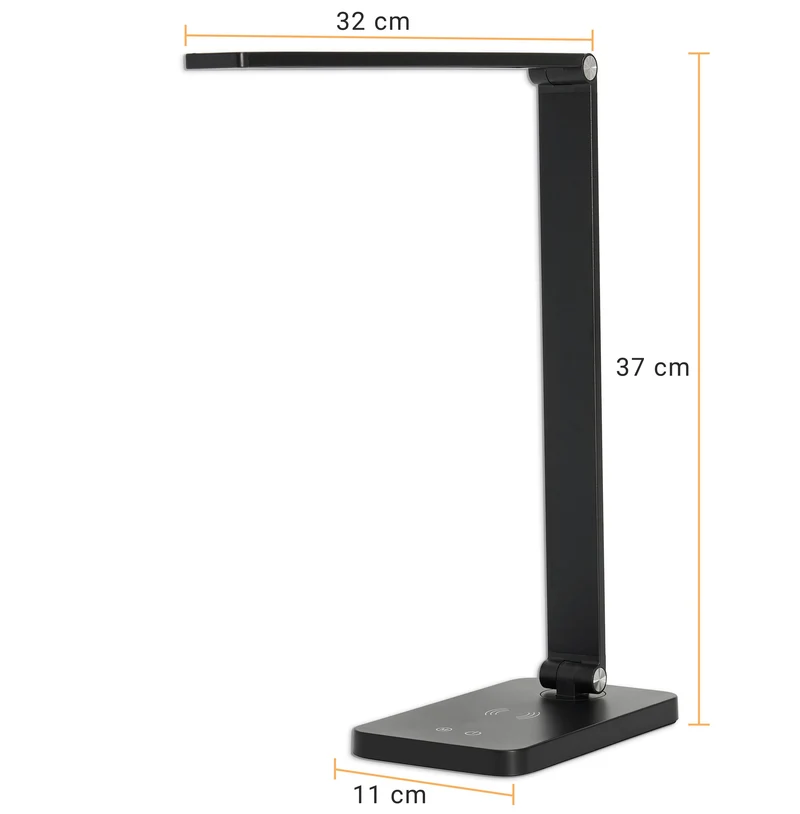 LED Schreibtisch-Lampe dimmbar Wireless Charging USB Touch Büro Tisch-Leuchte