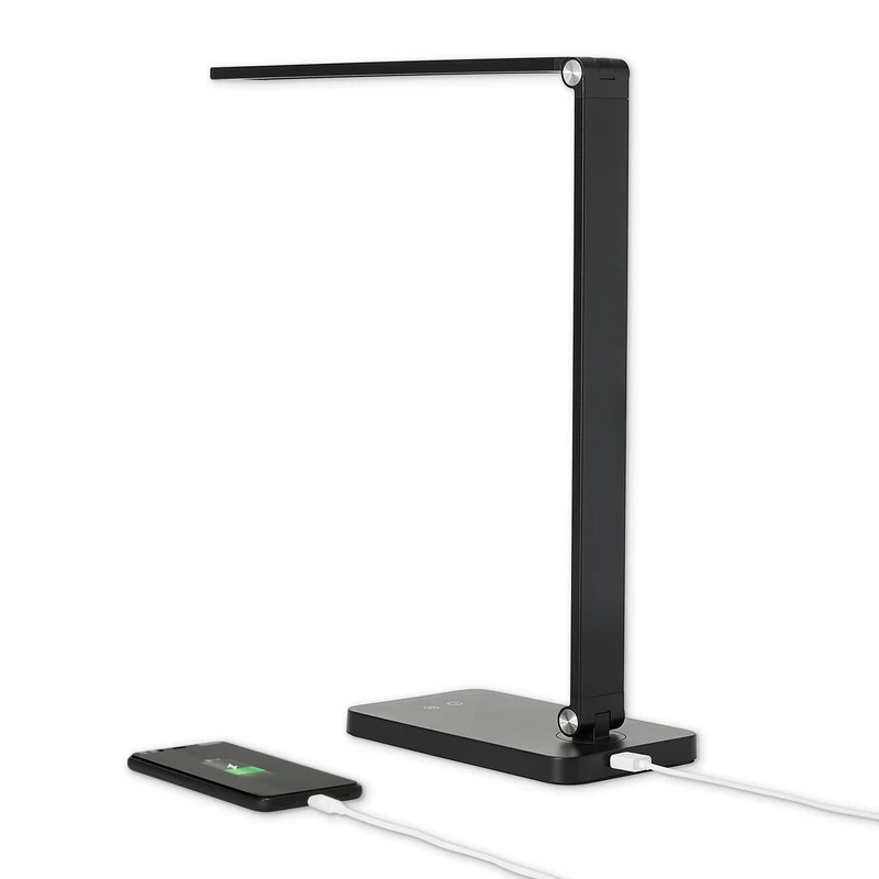 LED Schreibtisch-Lampe dimmbar 5 Farbstufen USB Touch-Leuchte Büro Tisch-Leuchte