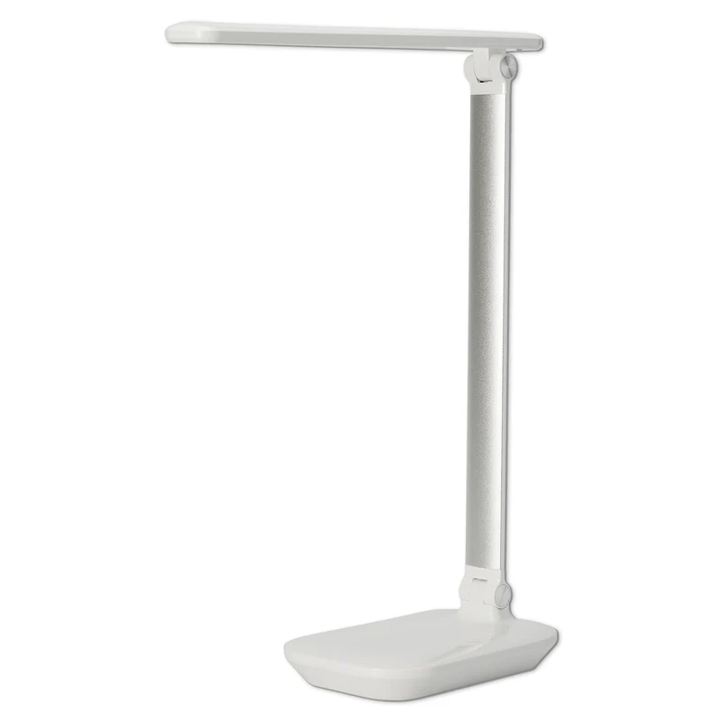 LED Schreibtischlampe dimmbar mit USB Anschluss schwenkbar 3 Lichtfarben weiß