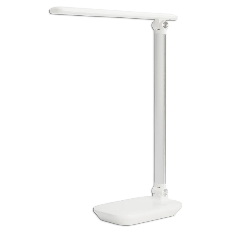 LED Schreibtischlampe dimmbar mit USB Anschluss schwenkbar 3 Lichtfarben weiß