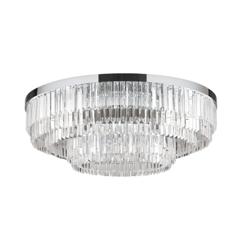 Deckenleuchte Prism, 24 Karat vergoldet/verchromt