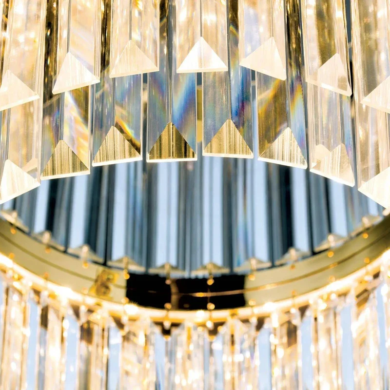 Deckenleuchte Prism, 24 Karat vergoldet/verchromt