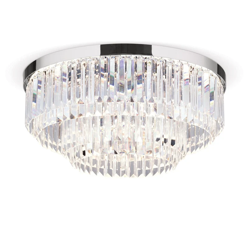 Deckenleuchte Prism, 24 Karat vergoldet/verchromt