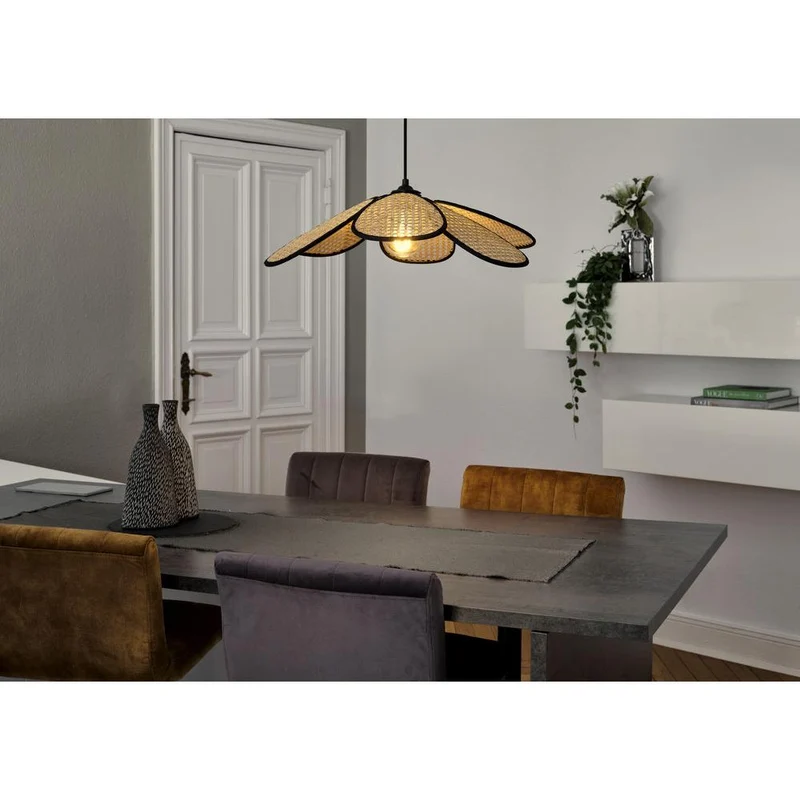 OSRAM DECOR Rattan Daisy Pendelleuchte E27 Braun