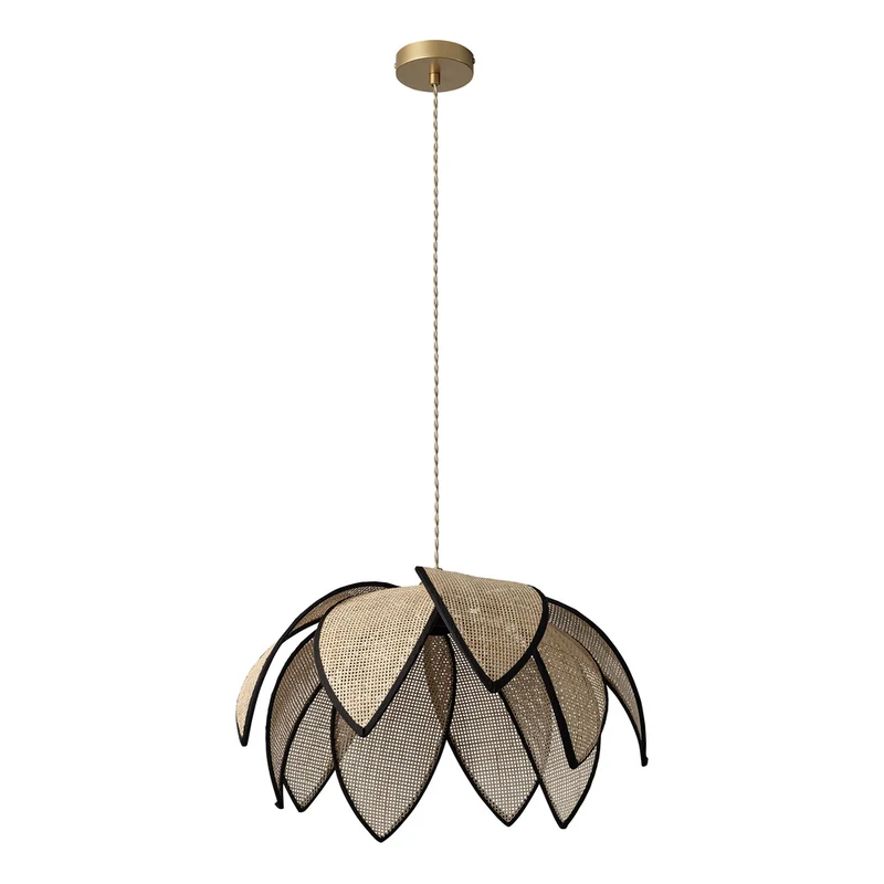 OSRAM DECOR Rattan Lotus Pendelleute E27 Braun