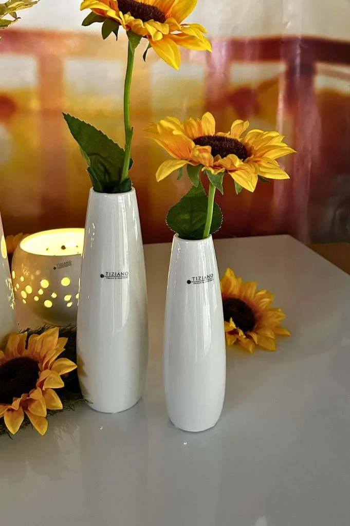 Vase Manioli ceme-weiß