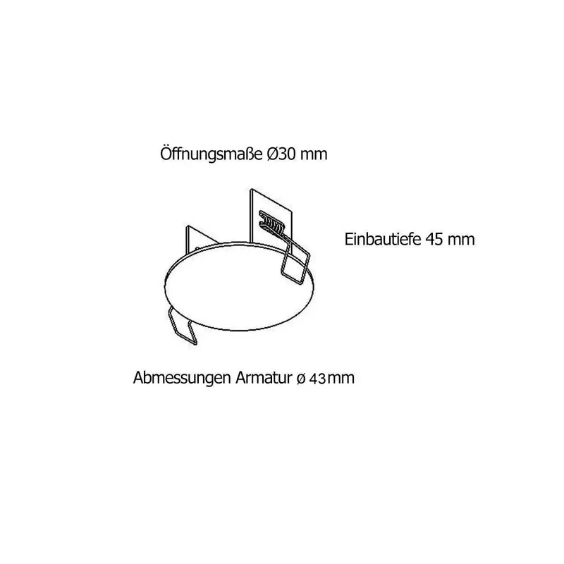 Einbaubaldachin Flat Mini