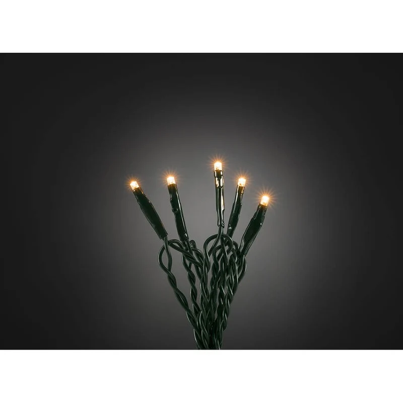 6m Micro LED Lichterkette 10 bernsteinfarbene Dioden