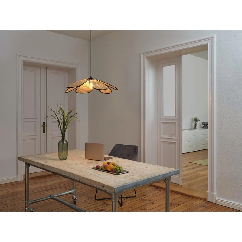 OSRAM DECOR Rattan Daisy Pendelleuchte E27 Braun