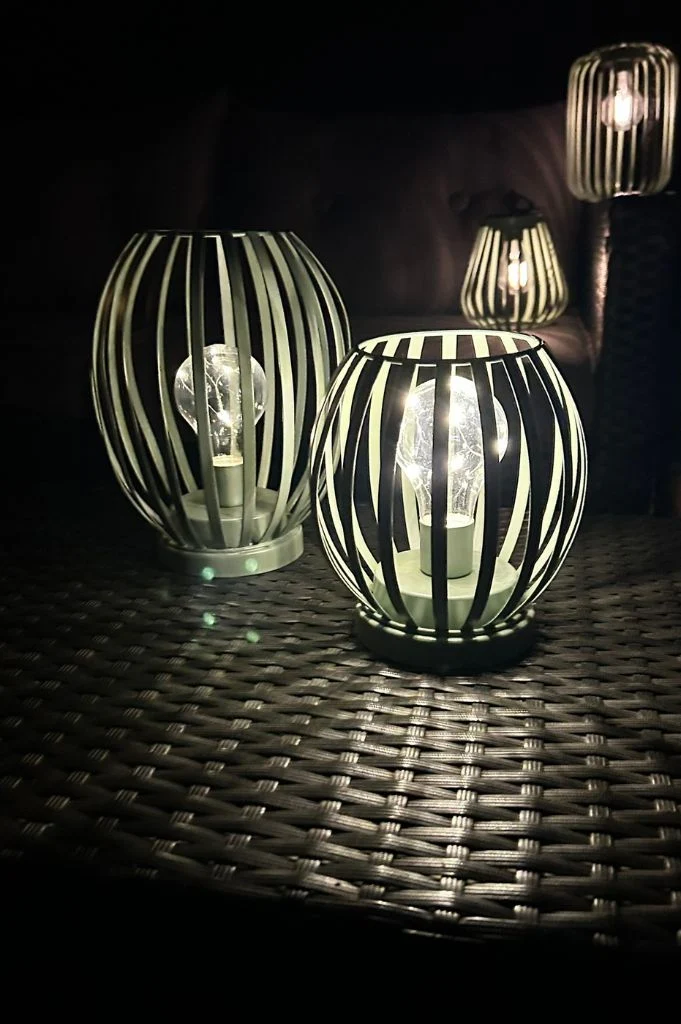 Lampe Glitter LED grün