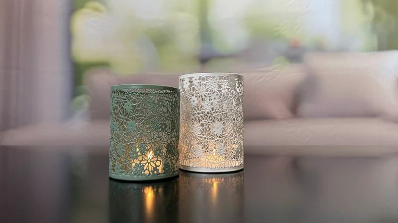 Metalllicht Fiori grün