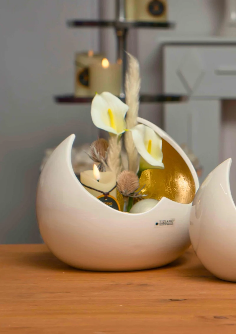Schale Toriani creme/gold