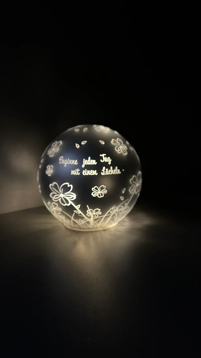 Lichtkugel Vaiano 15cm Beginne jeden Tag