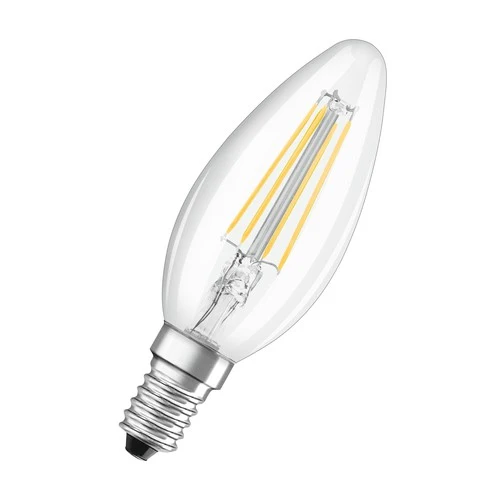 BELLALUX LED-Lampe E14, klar, 2700K Warmweiß, 4W, Ersatz für 40W
